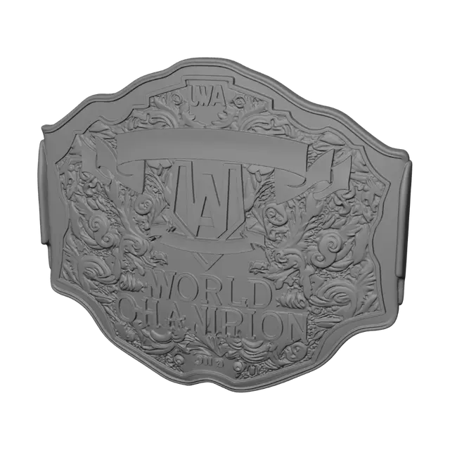 3D model for UWA World Champion Belt 2016