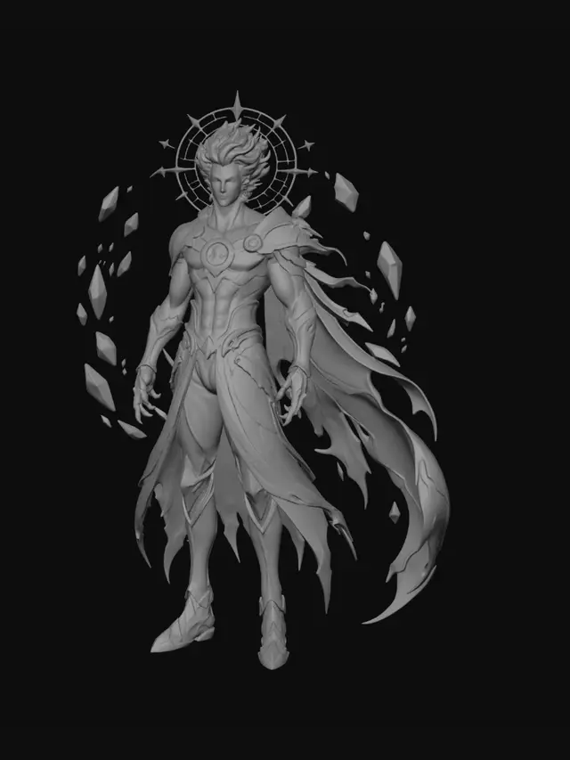 3D model for Celestial Crystal Knight