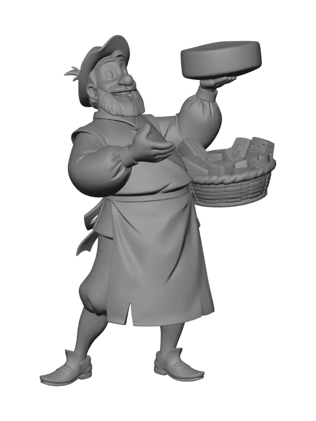 3D model for The Cheesemonger