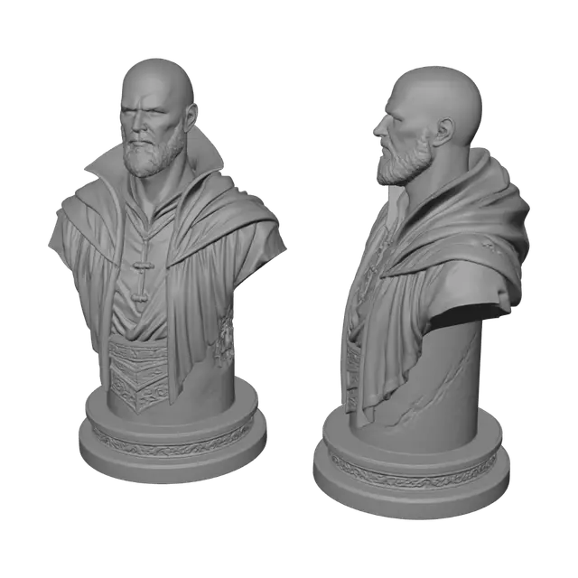 3D model for Two Sides of a Monk