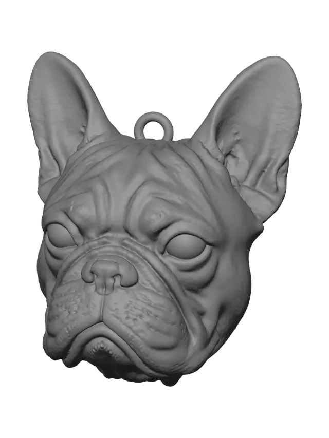 3D model for Floating French Bulldog Pendant