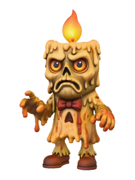 3D model for Candle Monster, #Halloween2025#