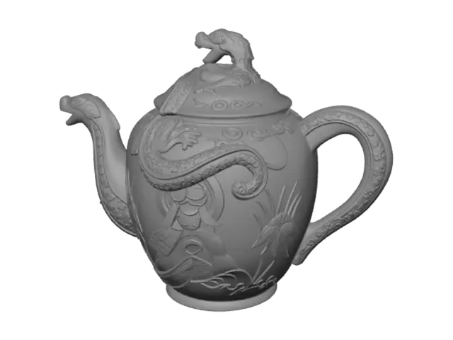 3D model for Crimson Dragon Teapot