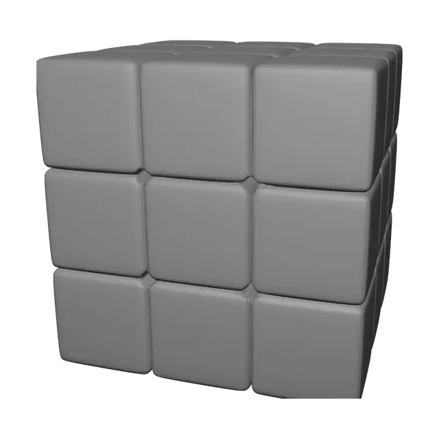 3D model for Polished Metal Cube