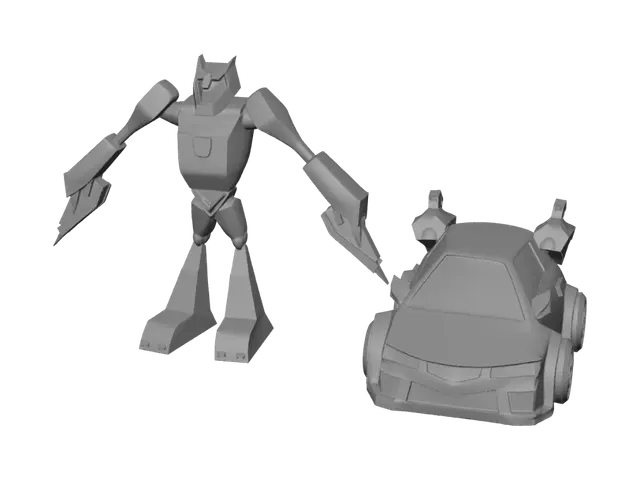 3D model for Golden Autobot