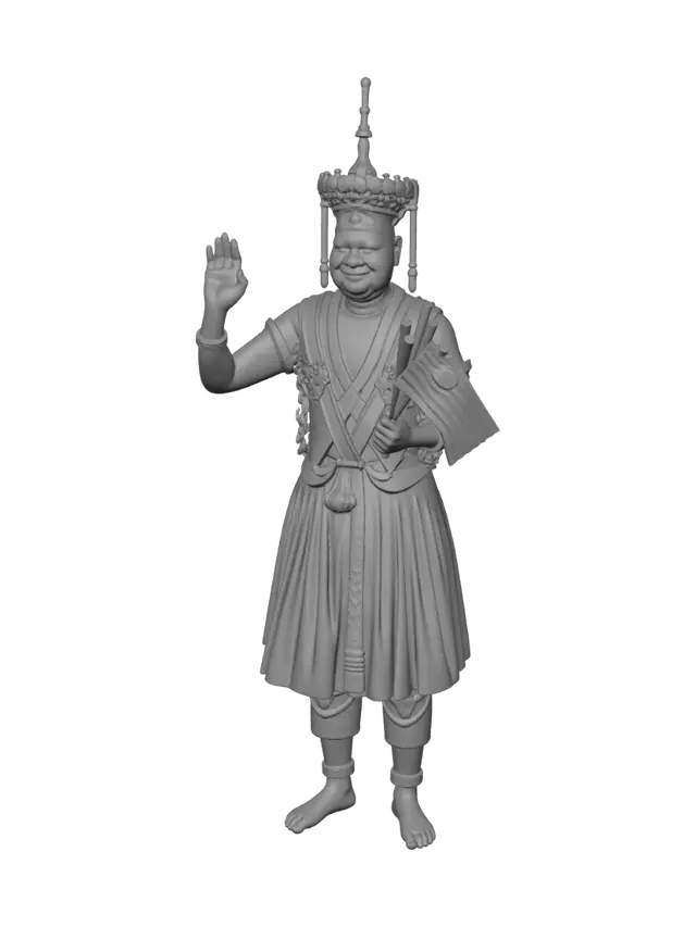 3D model for Malaysian Traditional Dancer with Flags