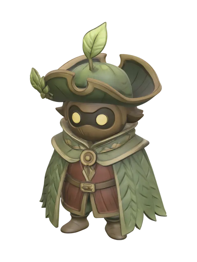 Modern Deku - Mold 3D model, vytvořený pomocí AI