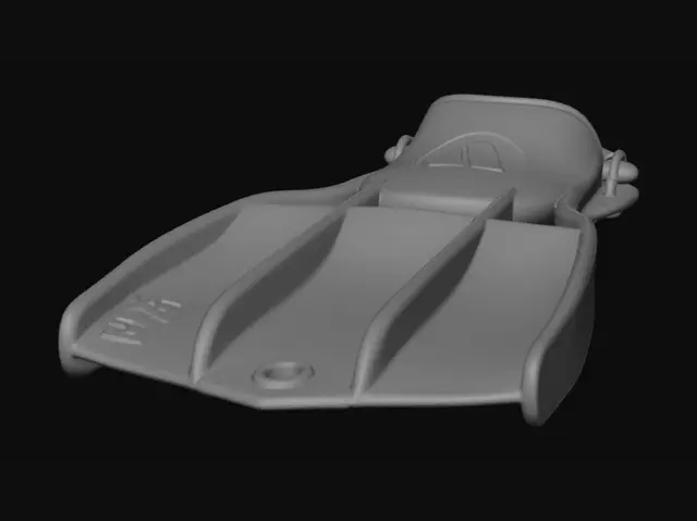 3D model for Open-heel scuba fin