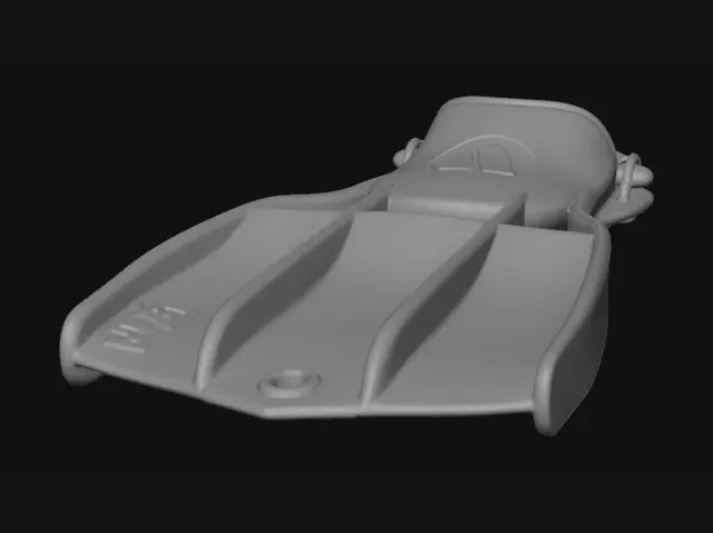 3D model for Open-heel scuba fin