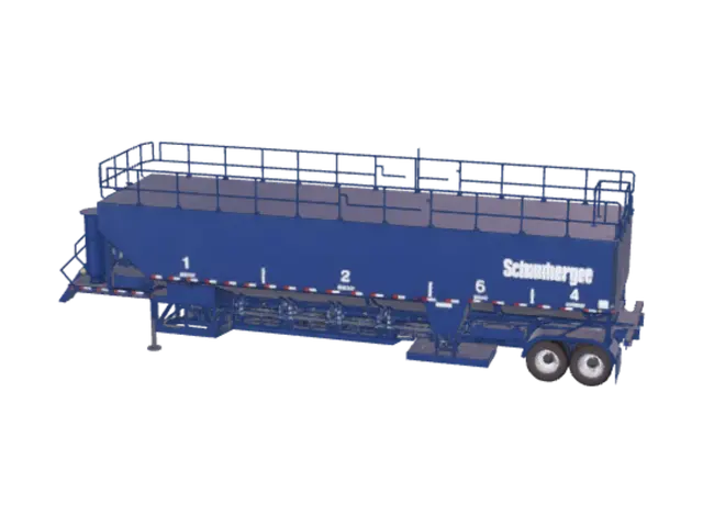 3D model for Blue Grain Hopper Trailer