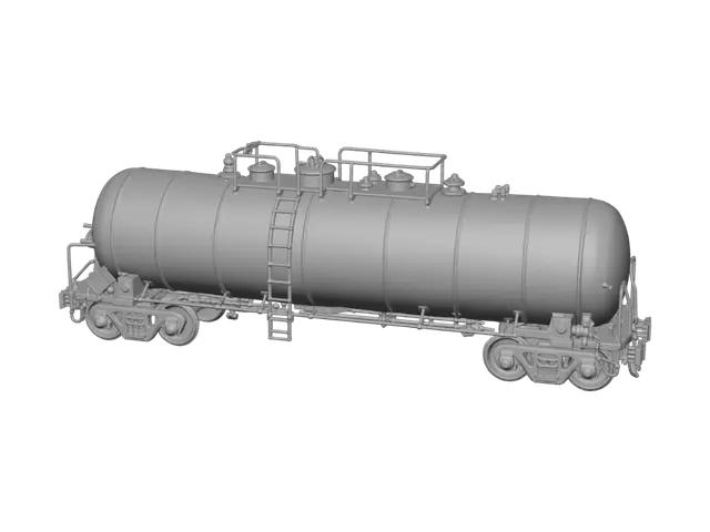 3D model for Blue SLB Oil Tanker Car