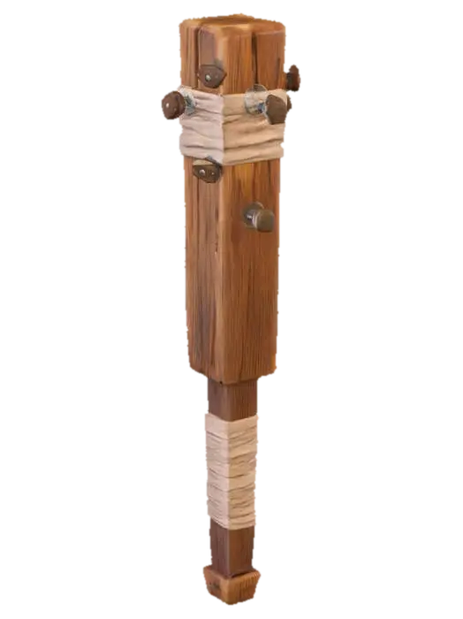 Barbaric Club 3D model, vytvořený pomocí AI