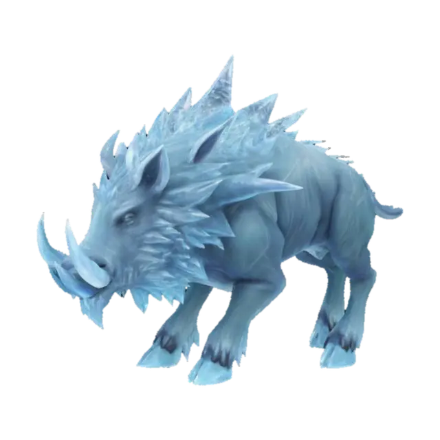 Frosted Boar Beast 3D model, vytvořený pomocí AI