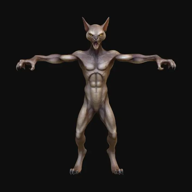 3D model for Sphnix cat humaniod