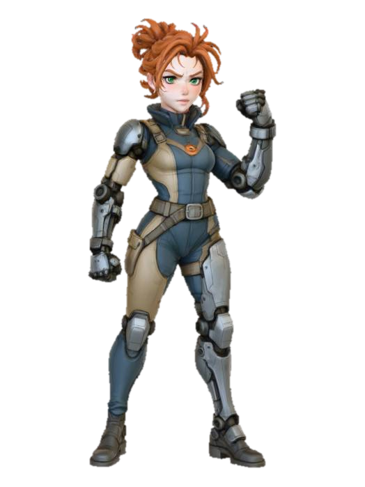 3D model for Cybernetic Warrior
