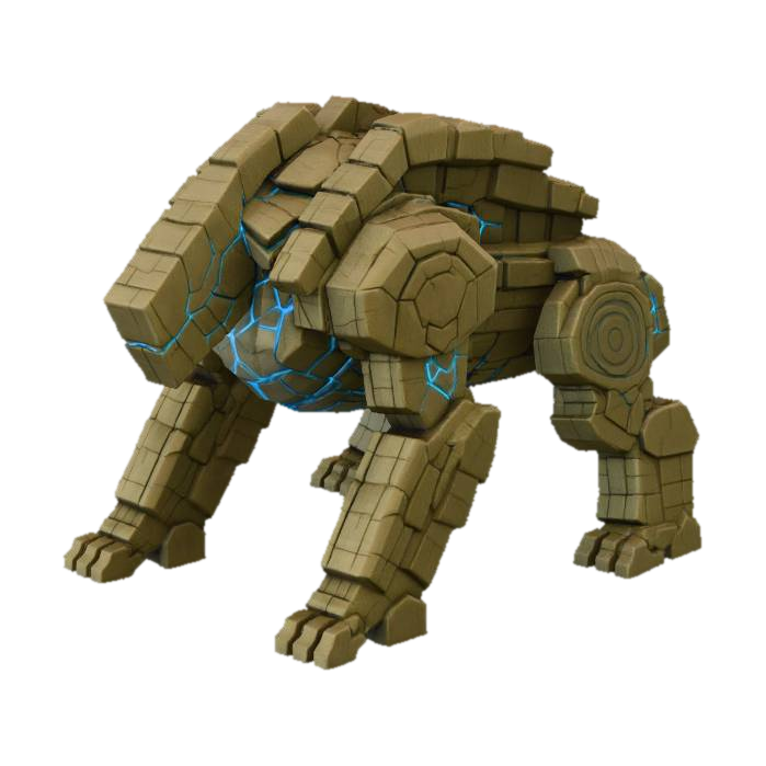 3D model for Massive Stone Siege-Beast by chatGPT