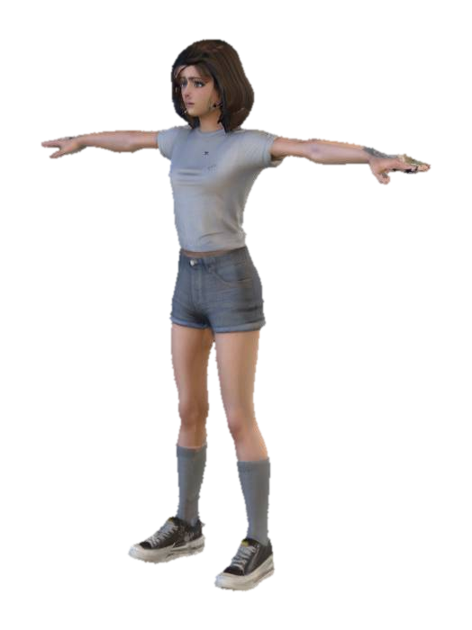 Argentine teen drama film style, new millennium aesthetics, casual mid-2000s suburban… 3D model, vytvořený pomocí AI