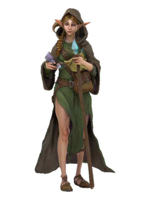 a fantasy style female traveling… – 下载免费 3D 模型 | Meshy