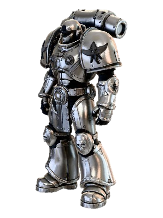 ONLY the weapon, no character, no hands, no arms, no Space Marine body. A single standalone… 3D model, vytvořený pomocí AI