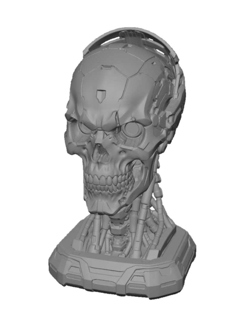 3D model for Mecha Skull