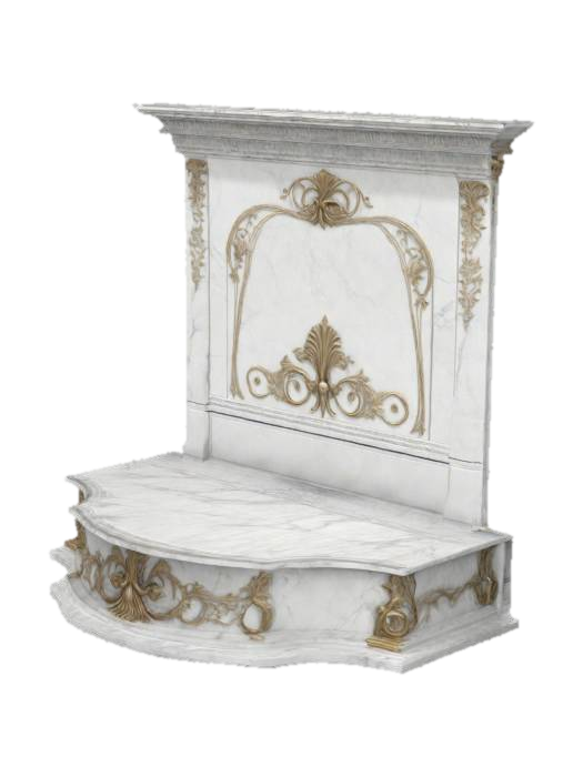 3D model for a wide oblong pedestal that a singer could stand on, It's oval and oblong, It's white marble or white concrete, add some decorations around the base, It's big enough that the singer can move around on the pedestal or stage It can look like a classical design, The UV map is simple and organized.