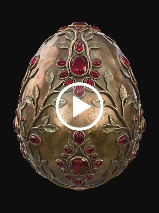 "Easter Egg 11, #EasterEgg2026#" - Download free 3D models generated ...