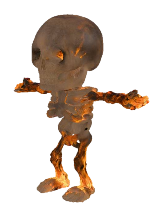 3D model for Clay-like stylized 3D model of a skeleton in a goofy dancing pose with chunky toy-like bones.
Matte clay surface with subtle imperfections. chibi
Bone gradient from ivory white to light beige, exaggerated proportions with oversized head and hands.
Rendered with soft studio lighting and shadows.