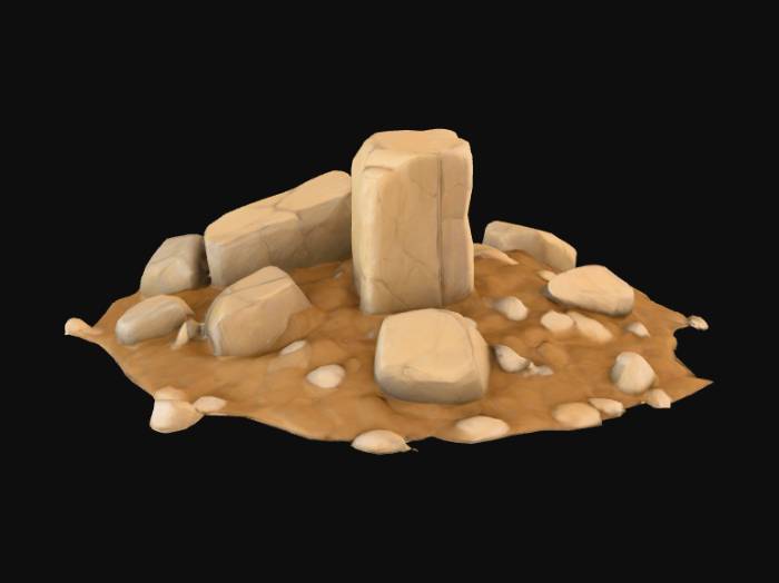 Stone Texture Rig Hit