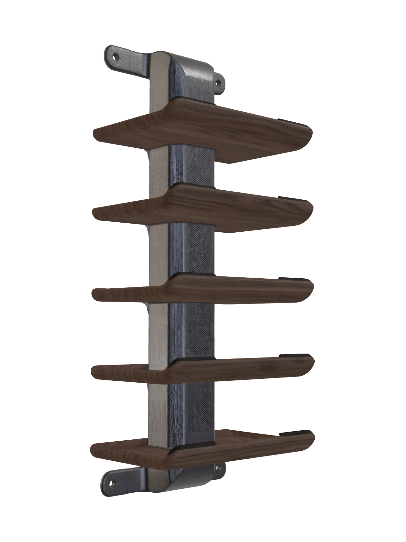 Ladder shelf 3D model, vytvořený pomocí AI