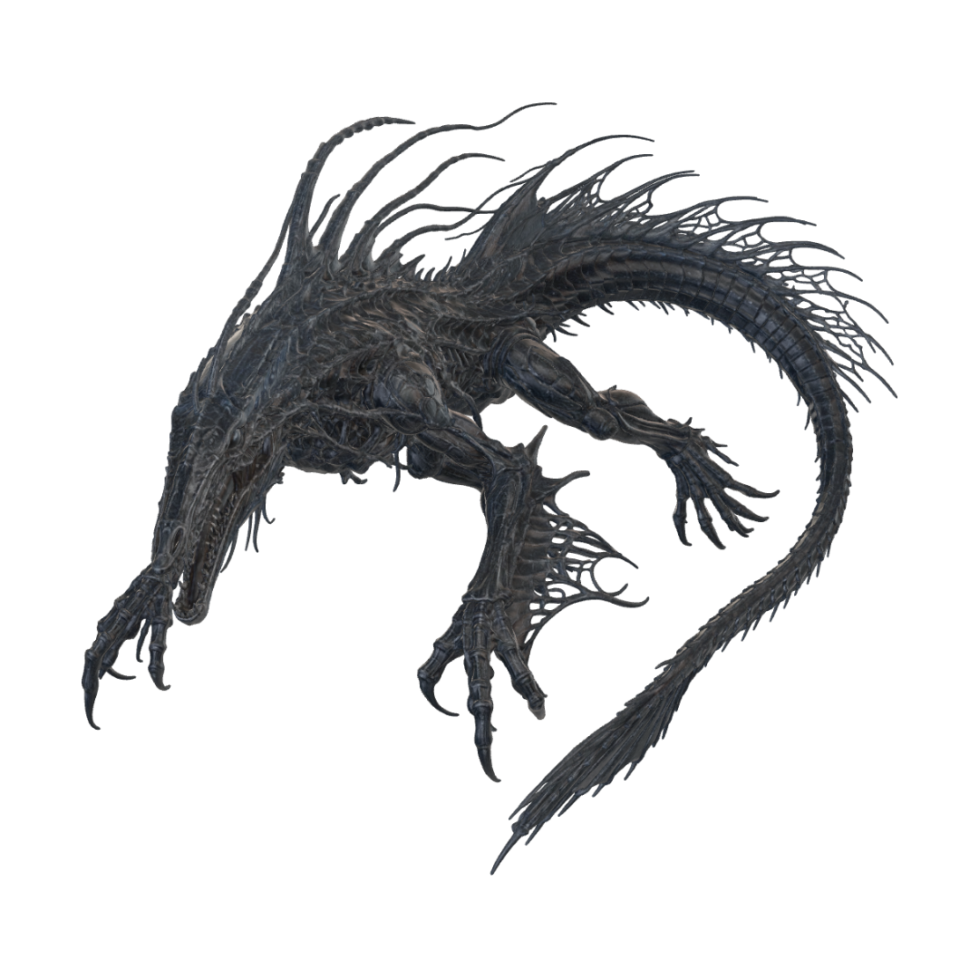 Thalassaraptus 3D model, vytvořený pomocí AI