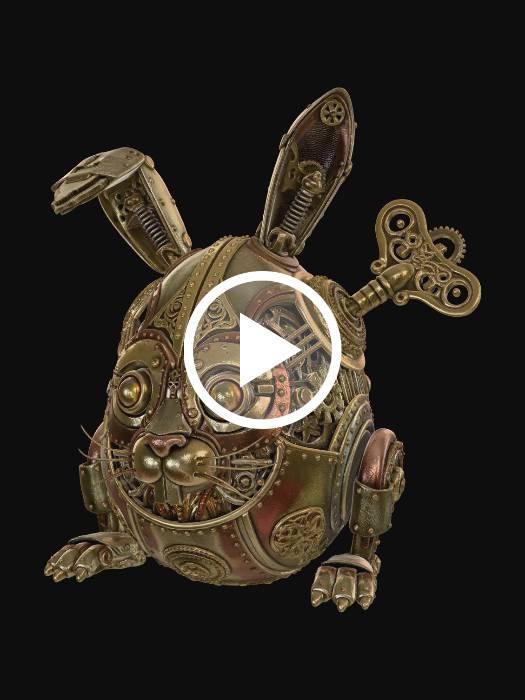 «Brass Clockwork Rabbit, #EasterEgg2026#» — Загрузите бесплатные 3D ...