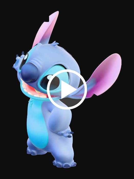 "Stitch Waving Hello" - Download free 3D models generated with Meshy AI ...