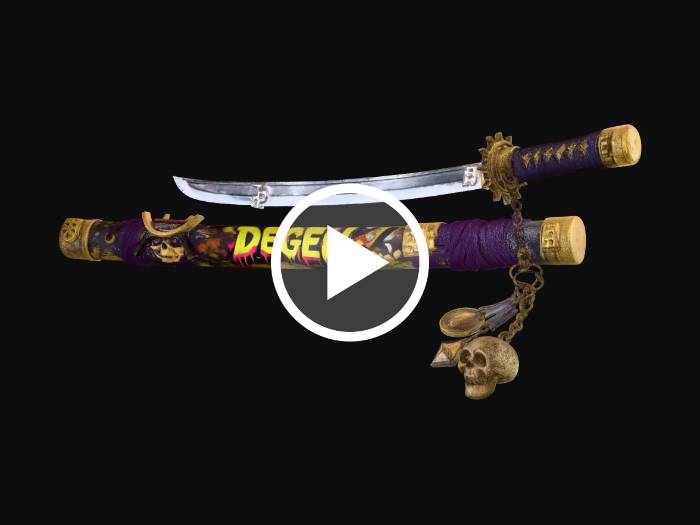 "sword" - Download free 3D models generated with Meshy AI by @amentiaiserv