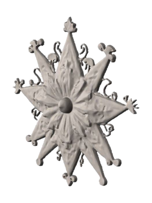 Celestial Star, #ChristmasAdventure# 3D model, vytvořený pomocí AI