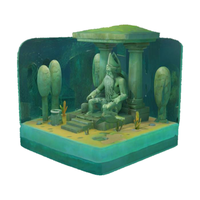 3D-модель Underwater Throne, #ocean#, сгенерированная ИИ