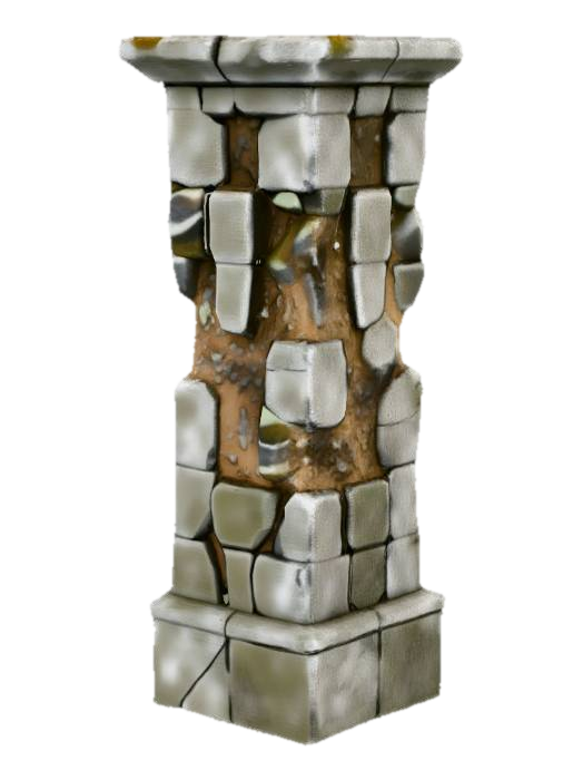 3D model for Cementery Pillar Variant 5