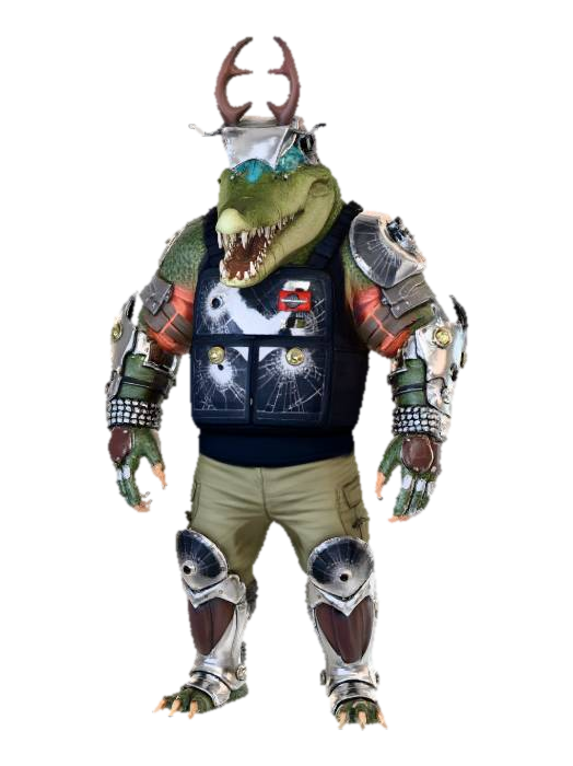 3D model for Cyber Croc Warrior