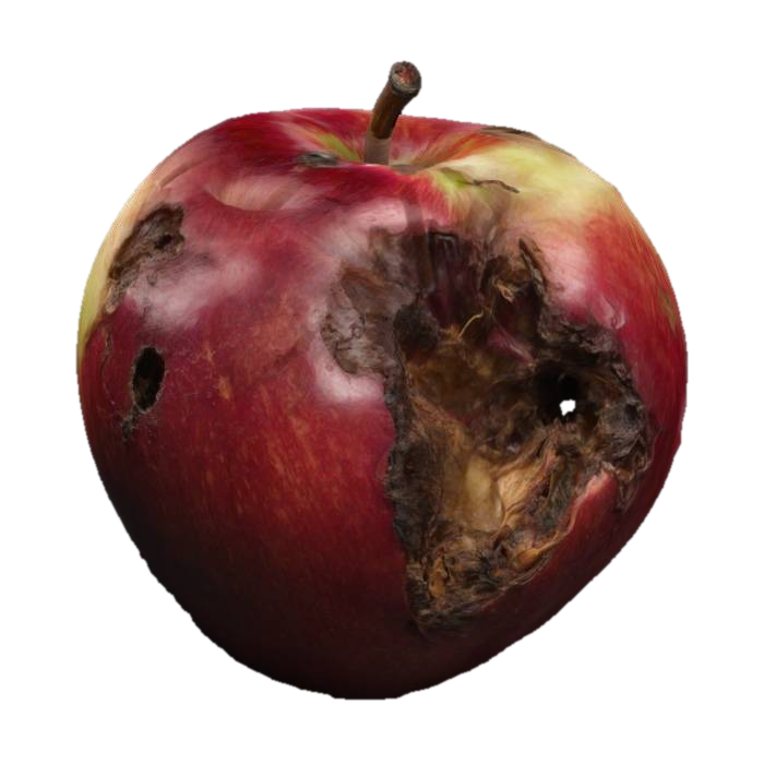 3D model for rotten apple