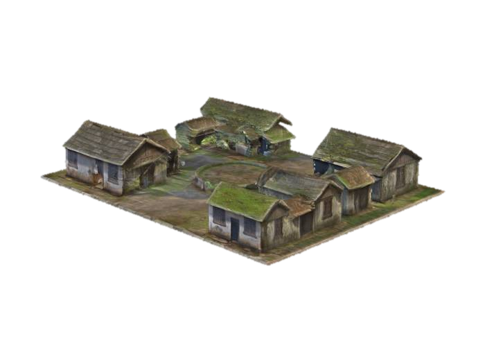Village Heart Tree 3D model, vytvořený pomocí AI