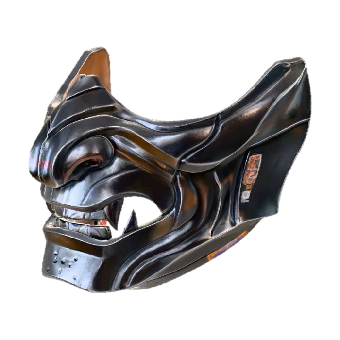 Ironhorn Demon Mask 3D model, vytvořený pomocí AI
