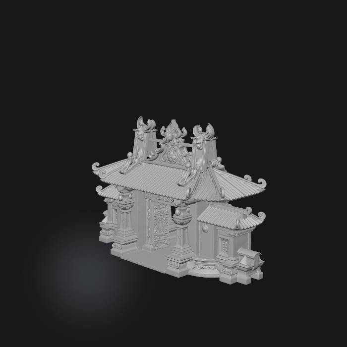 "A unique traditional Javanese gate inspired by ancient Majapahit ...