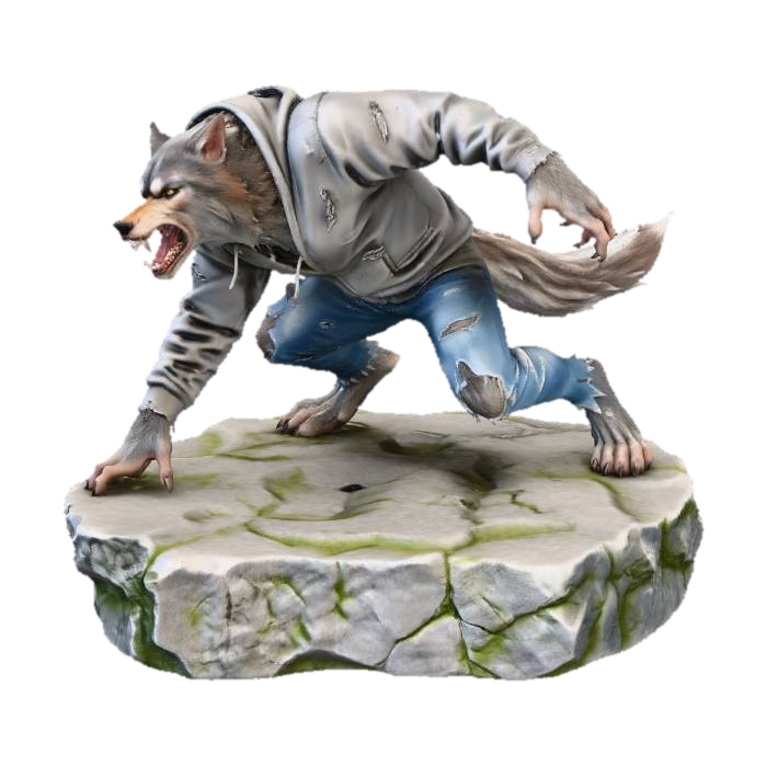3D model for Werewolf in Rags