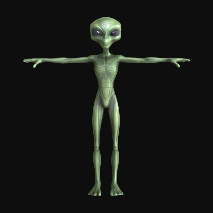 "Alien standing in a T-pose" - Descarga modelos 3D gratuitos generadas ...