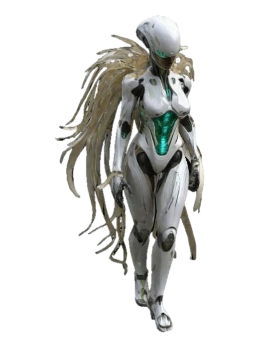 Modelo 3D de Create a bio-morphic battle suit that captures the spirit of wind and storms, merging…, generado por IA