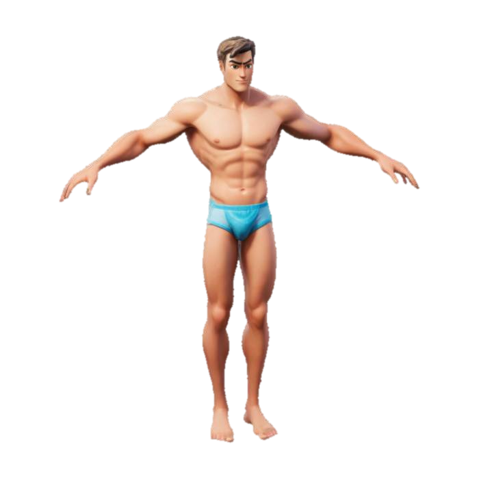 Strength and Balance 的 AI 生成 3D 模型