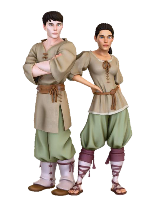 3D model for Medieval Duo