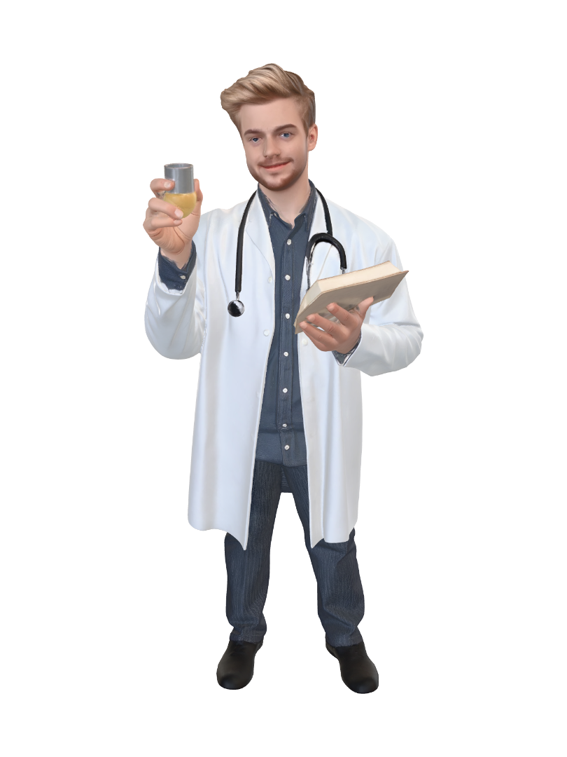 Dr. Hanniballuddei explains 3D model, vytvořený pomocí AI