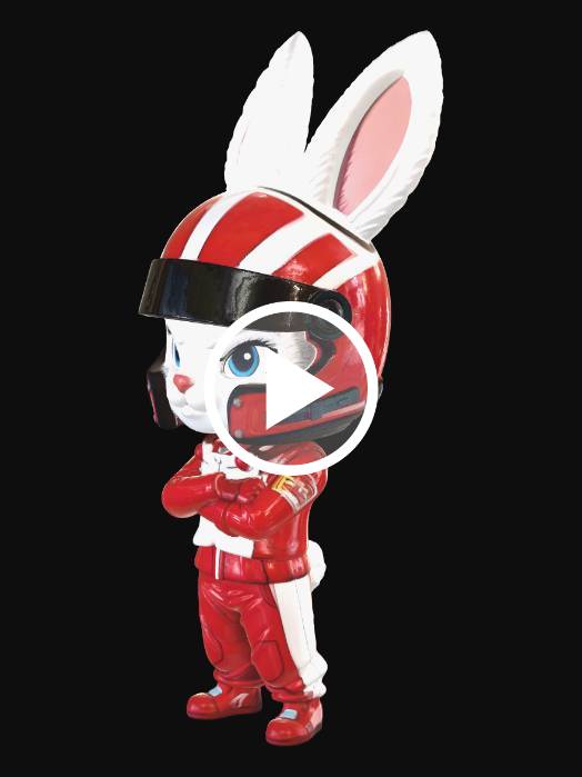 Blond Racer Rabbitears
