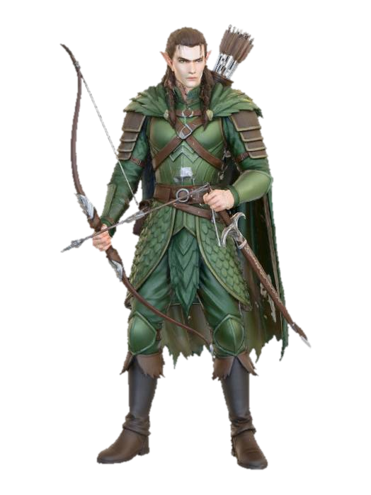 Elven Archer Warrior AI 생성 3D 모델