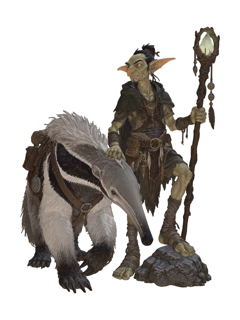 Murgan, Keeper of the Long Tongue 3D model, AI generated